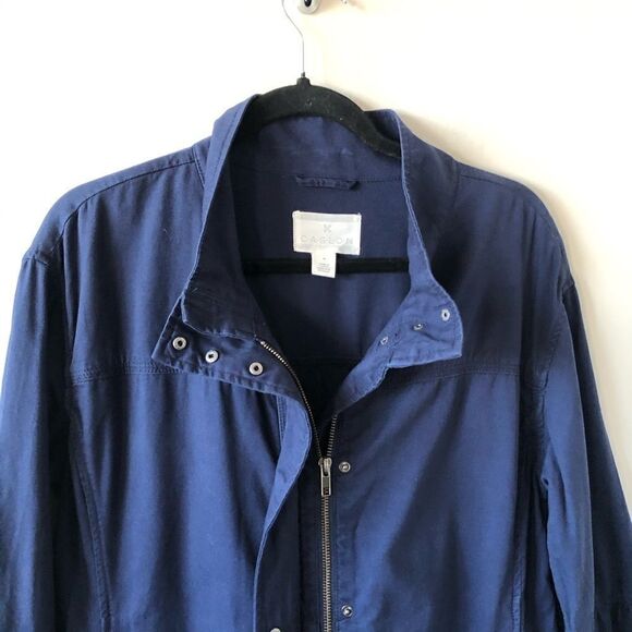 Caslon (Nordstrom) Navy Bell Sleeve Utility Jacket - Picture 4 of 6